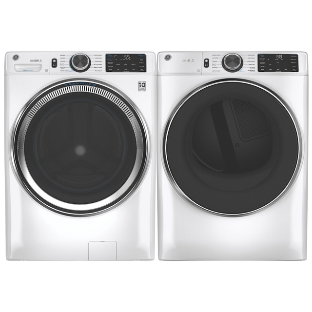 GE® White Front Load Laundry Pair-0