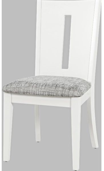 Jofran Inc. Urban Icon Gray and White Slotback Chair 2