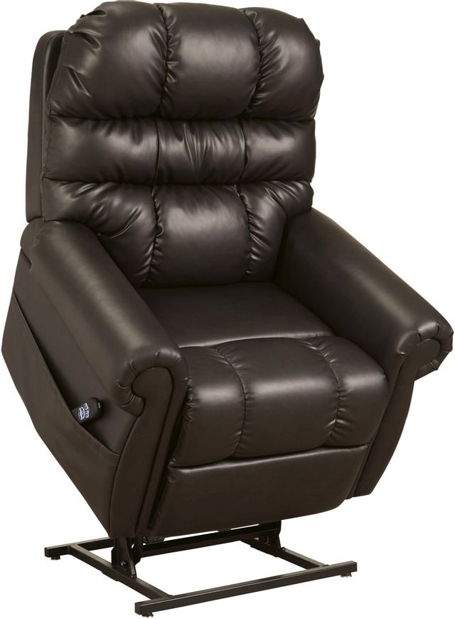 Signature Design by Ashley® Mopton Chocolate Power Lift Recliner 21