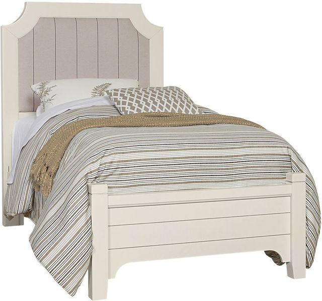 Vaughan-Bassett Bungalow Lattice Twin Upholstered Bed