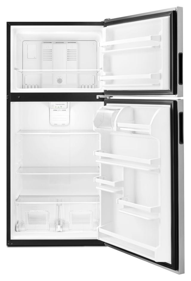 Amana® 18.2 Cu. Ft. Stainless Steel Top Freezer Refrigerator 2