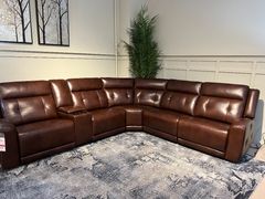 Smith 6 Pc Leather Sectional 