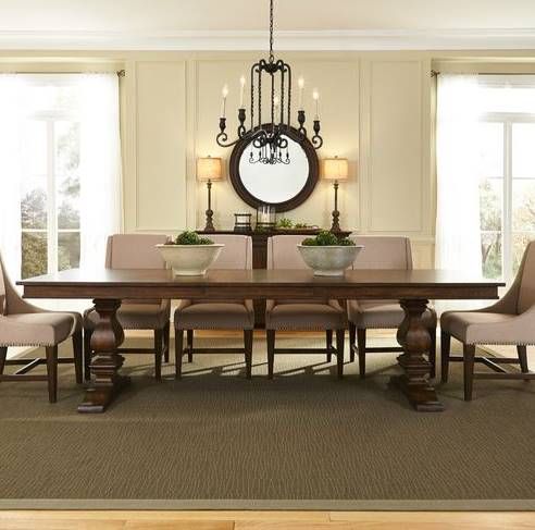 Liberty Armand Antique Brownstone Dining Table 7