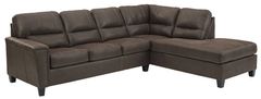 Mill Street® Navi Chestnut 2-Piece Sectional with Chaise