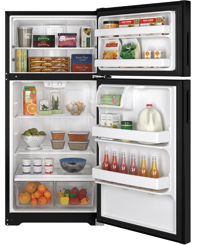 Hotpoint® 14.58 Cu. Ft. Top Freezer Refrigerator-Black-3