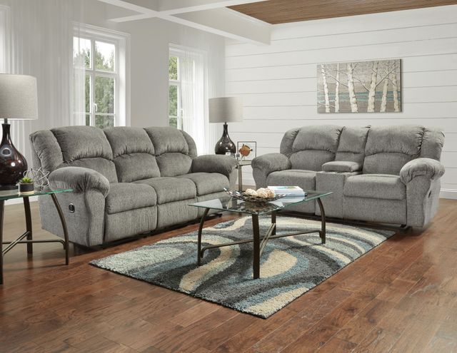 Affordable Furniture Allure Grey Reclining Sofa-1