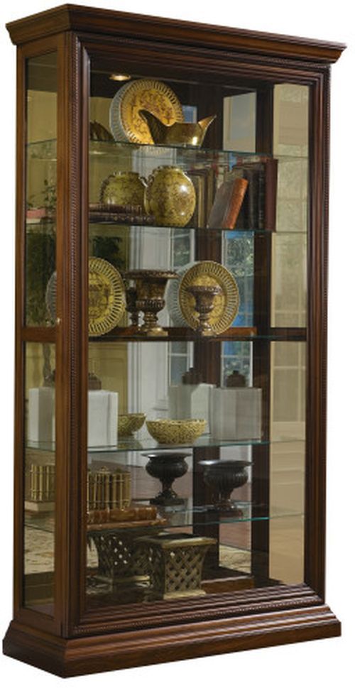 Pulaski PFC Curio Oak Brown Display Cabinet