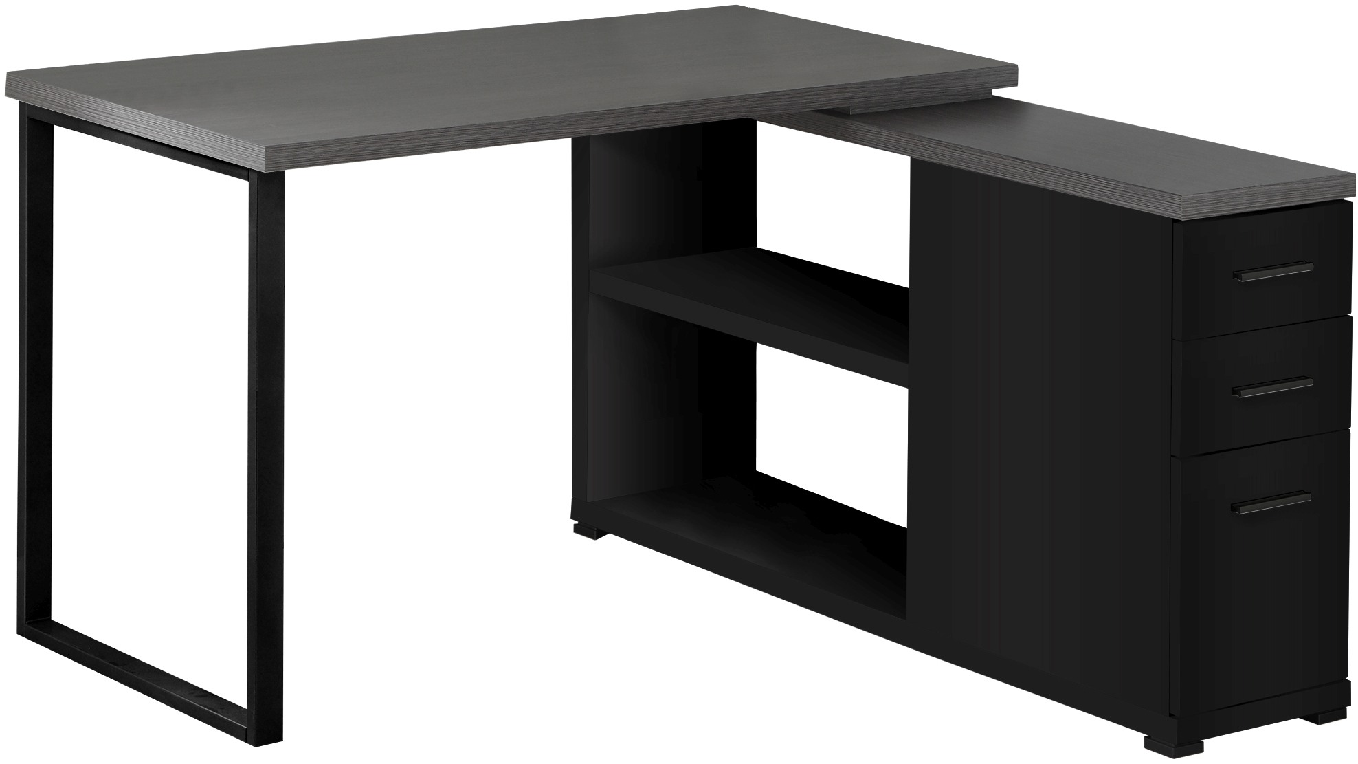 argos grey computer desk