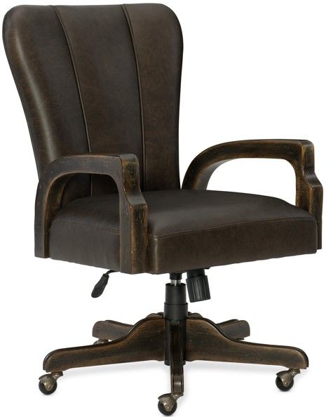 Hooker® Furniture Crafted Tobacco Leaf Desk Chair-0