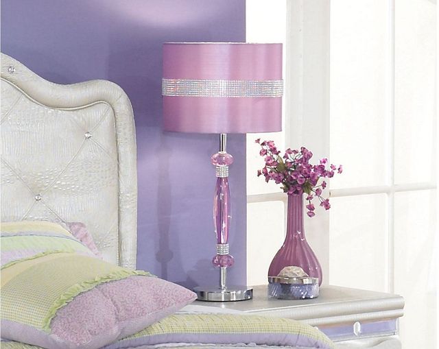 Signature Design by Ashley® Nyssa Purple Metal Table Lamp 7