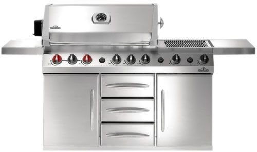 Napoleon Prestige V™ 84" Stainless Steel Free Standing Grill 0
