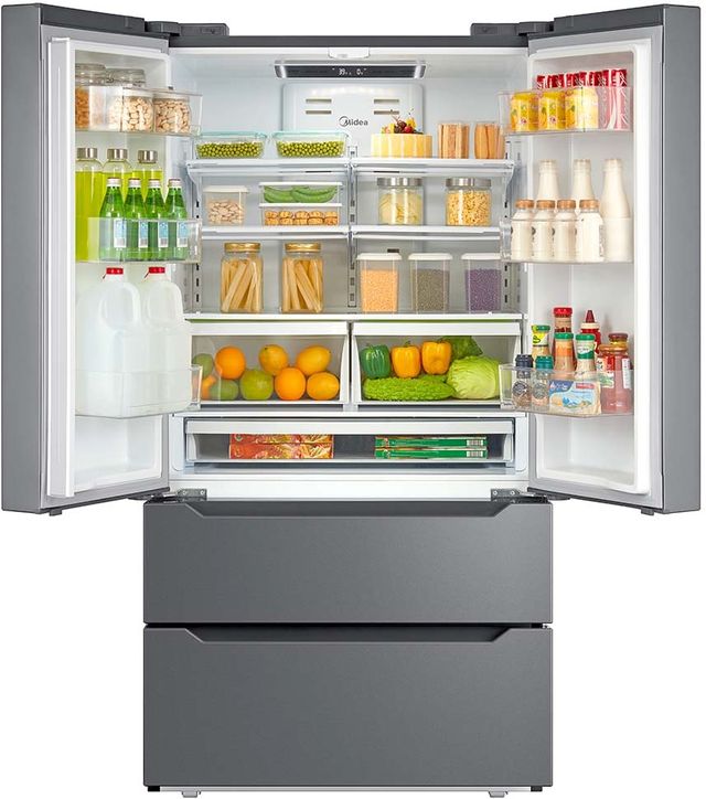 Midea® 22.5 Cu. Ft. Stainless Steel Counter Depth French Door Refrigerator 2