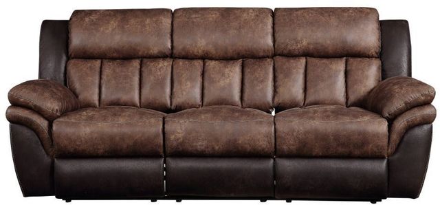 ACME Furniture Jaylen Toffee and Espresso Motion Sofa and Loveseat Set 0
