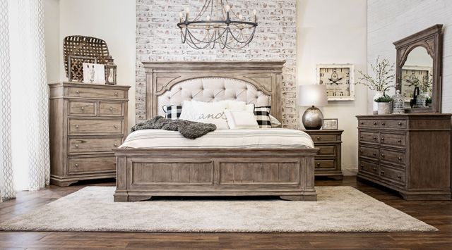 Steve Silver Co.® Highland Park Waxed Driftwood Queen Bed-1