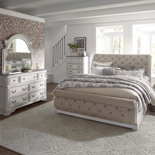 Liberty Furniture Magnolia Manor 4 Piece Antique White King Bedroom Set Watsons Furniture 4630