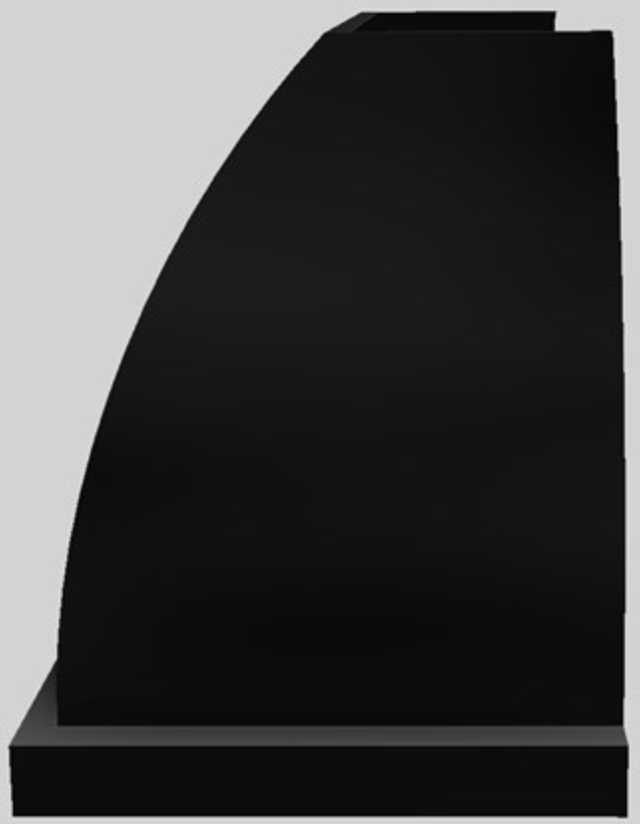 Vent-A-Hood® Designer Series 48" Black Wall Mounted Range Hood 1