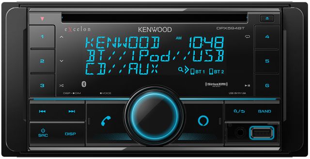 Kenwood DPX594BT 2-Din CD Receiver with Bluetooth 0