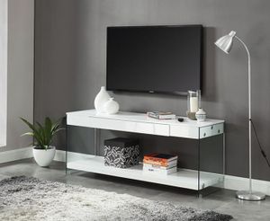 Furniture of America® Sabugal White 70" TV Stand