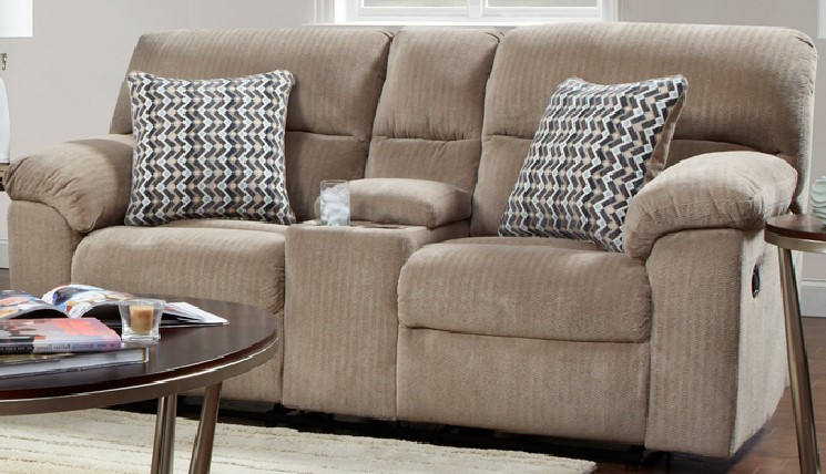 Affordable Furniture Chevron Seal Reclining Loveseat