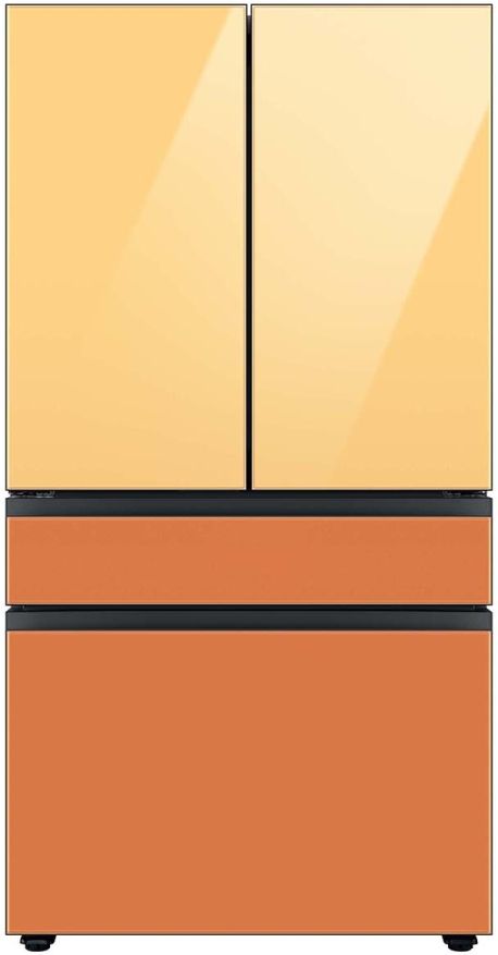 Samsung Bespoke 18" Sunrise Yellow Glass French Door Refrigerator Top Panel 3
