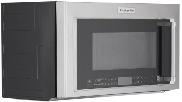 KitchenAid® 1.9 Cu. Ft. PrintShield™ Black Stainless Steel Over The Range Microwave 5
