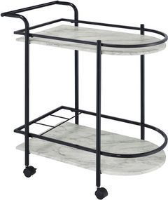 Coaster® Desiree Black Rack Bar Cart