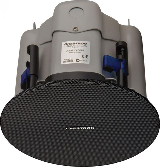 Crestron® Saros® 4” Black In-Ceiling Speaker