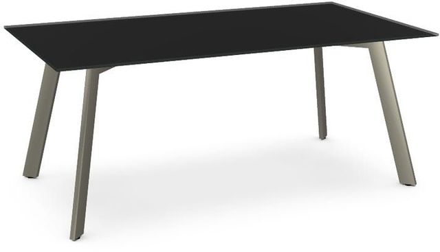 Table rectangulaire en verre noir Lidya Amisco® 0