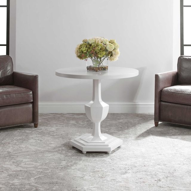 Uttermost® Kabarda White Foyer Table 1