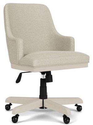 Riverside Furniture Maren White Sand Upholstered Desk Chair
