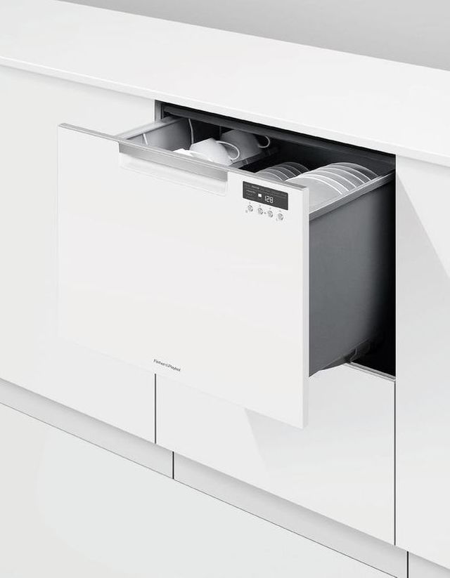 Fisher & Paykel Series 7 23.56" White Double DishDrawer™ Dishwasher-3