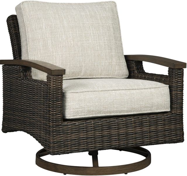 Signature Design by Ashley® Paradise Trail Medium Brown Swivel Lounge Chair