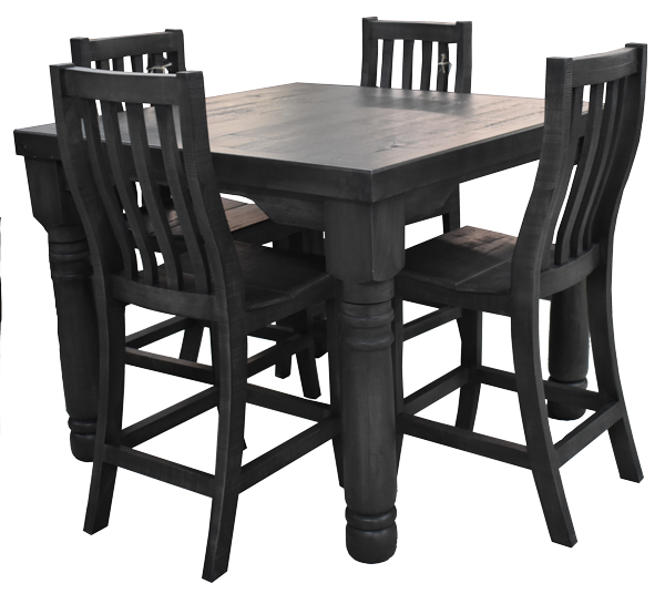 Texas Rustic Counter High Chairs 2-Pack