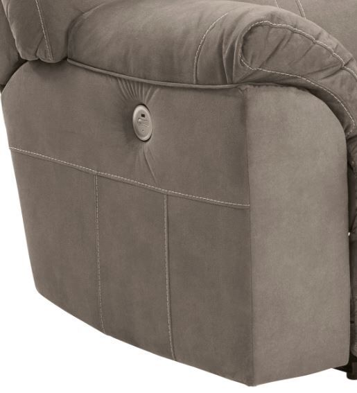 Benchcraft® Cavalcade Slate 2 Seat Reclining Power Sofa 1