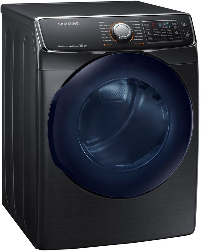 Samsung 7.5 Cu. Ft. Fingerprint Resistant Black Stainless Steel Front Load Gas Dryer 1
