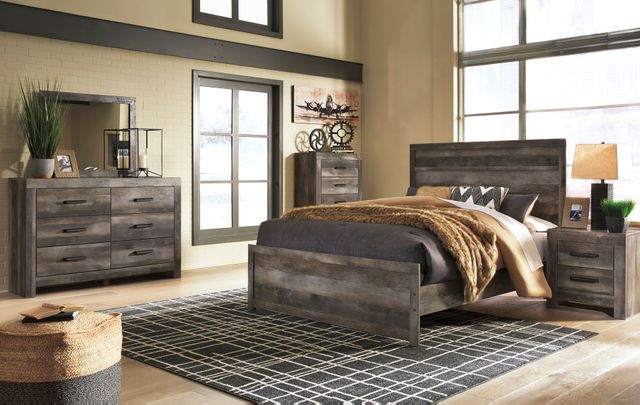 Signature Design by Ashley® Wynnlow Gray King Panel Bed-3