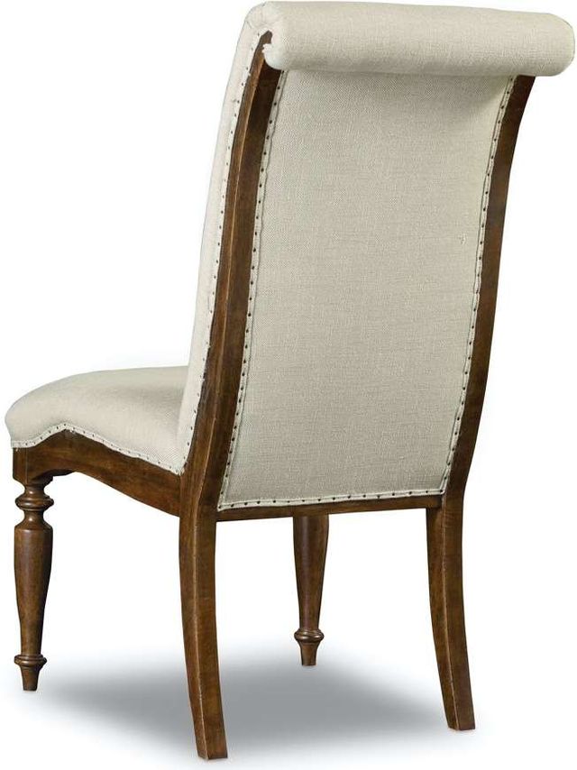 Hooker® Furniture Archivist 2-Piece Beige/Dark Wood Upholstered Side Chair Set 1