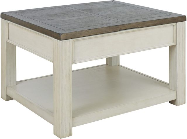 Signature Design by Ashley® Bolanburg Brown/White Lift Top Coffee Table 2