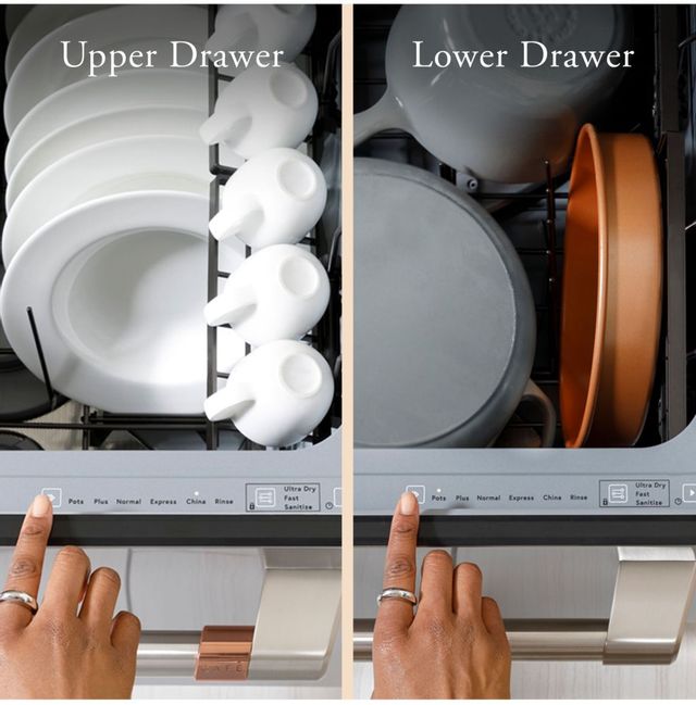 Café™ 24" Matte White Built-In Drawer Dishwasher 8