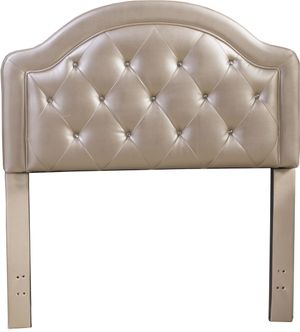 Hillsdale Furniture Karley Embossed Champagne Twin Faux Leather Headboard