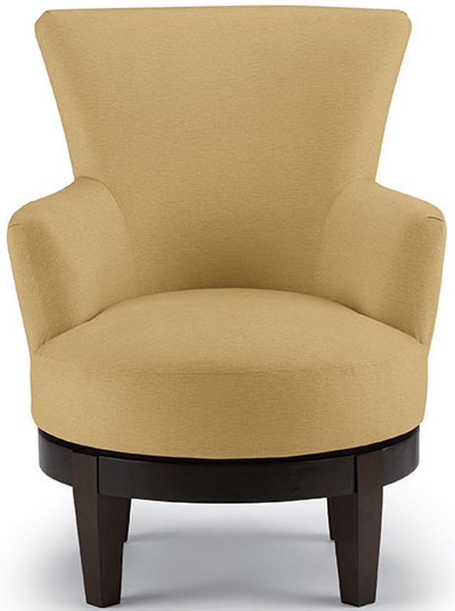 Best Home Furnishings Justine Espresso Swivel Chair 6