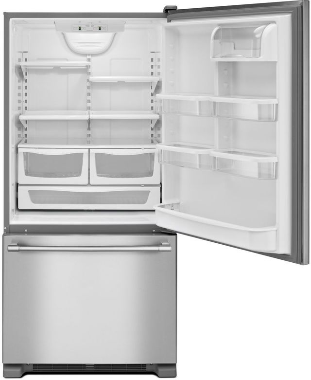Maytag® 18.7 Cu. Ft. Fingerprint Resistant Stainless Steel Bottom Freezer Refrigerator 1