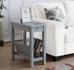 TEI Gray Chairside Table