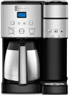 Cuisinart® Black/Stainless Coffee Center® 10-Cup Thermal Coffeemaker and Single-Serve Brewer