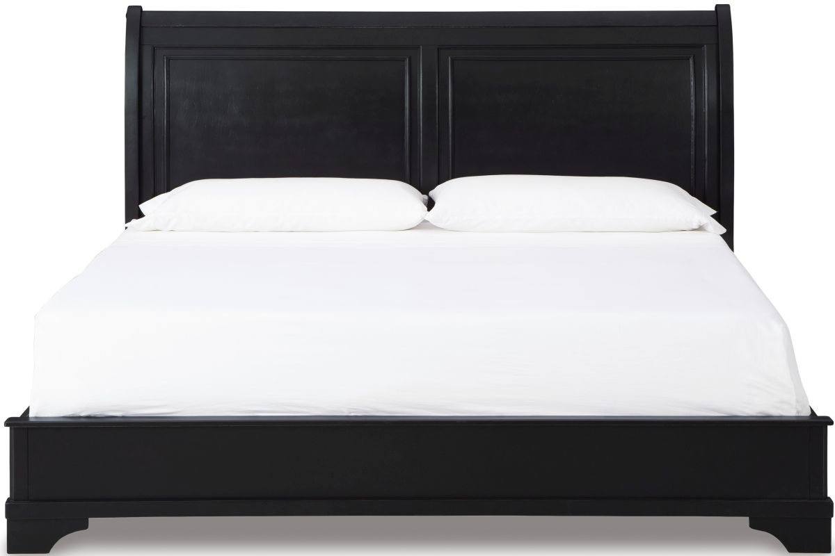 Signature Design By Ashley® Chylanta Black Queen Sleigh Bed | BlvdHome