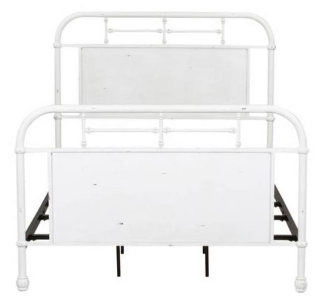 Liberty Vintage Antique White Youth Twin Distressed Metal Bed-1