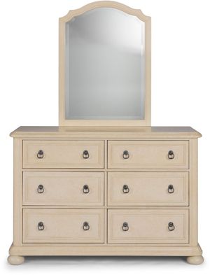 homestyles® Provence Antiqued White Dresser and Mirror