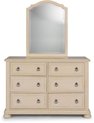 homestyles® Chambre Antiqued White Dresser & Mirror
