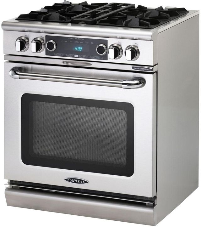 Capital Connoisseurian 30 Stainless Steel Free Standing Dual Fuel Range Gils Appliances 0214