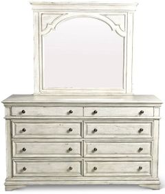 Steve Silver Co.® Highland Park Cathedral White Dresser And Mirror